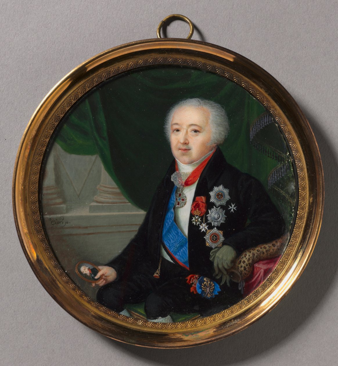 Alexander Bezborodko herceg portréja alkotó: Pierre Charles Cior