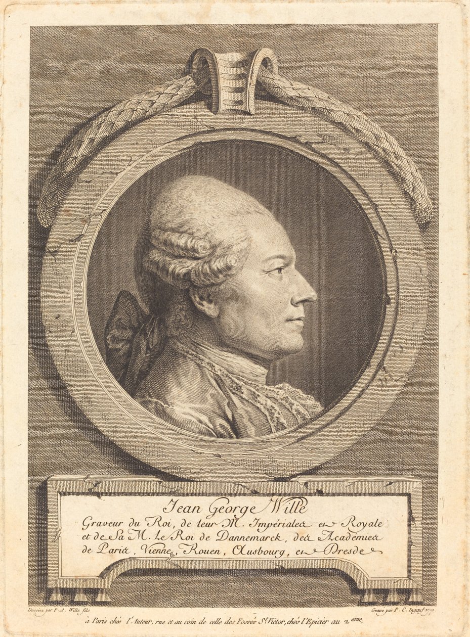 Jean George Wille alkotó: Pierre Charles Ingouf after Pierre Alexandre Wille