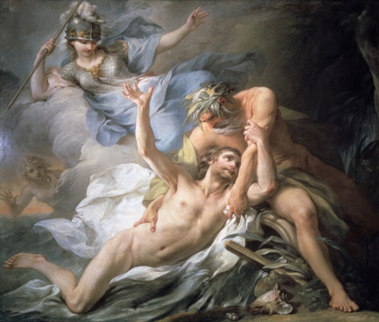 Ulysses Lands Calypso szigetén, 1737 alkotó: Pierre Charles Tremolieres