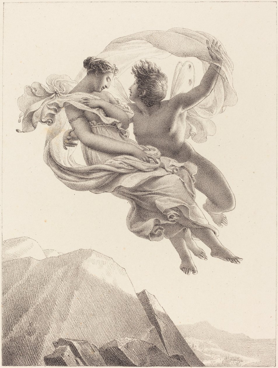 Zephyr és Psyche alkotó: Pierre Claude François Delorme