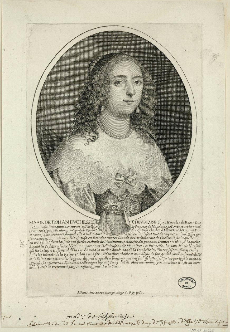 Marie de Rohan, Cheuvreuse hercegnője alkotó: Pierre Daret