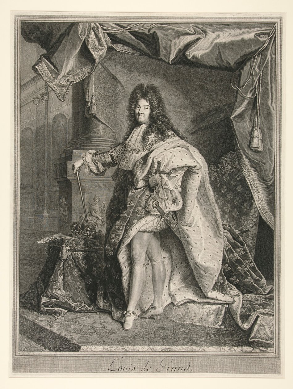 XIV. Lajos francia király (1638-1715) alkotó: Pierre Drevet