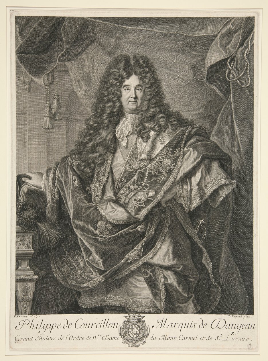 Philippe de Courcillon, Dangeau márki alkotó: Pierre Drevet