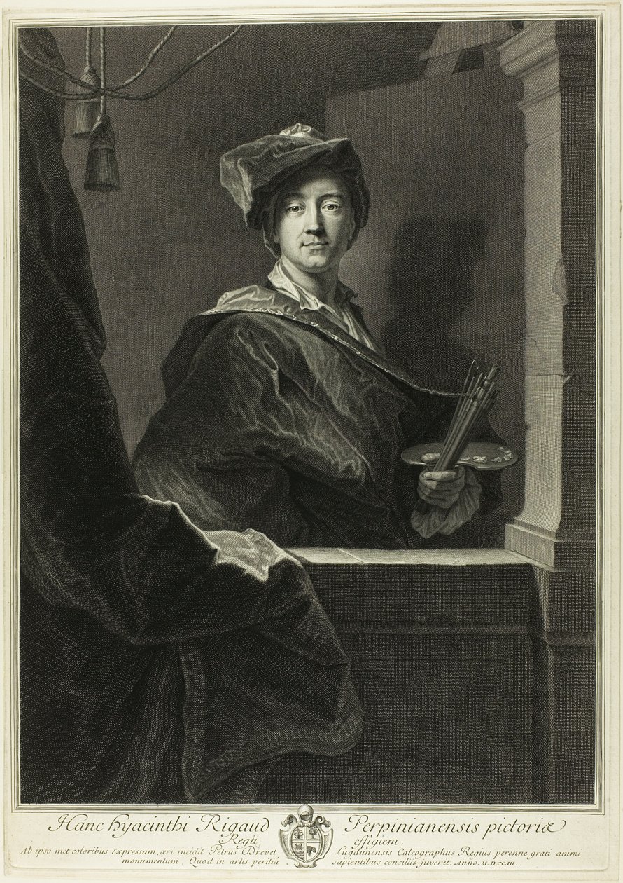 Hyacinthe Rigaud portréja alkotó: Pierre Drevet