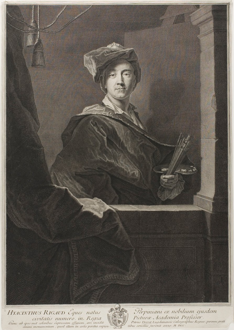 Hyacinthe Rigaud portréja alkotó: Pierre Drevet