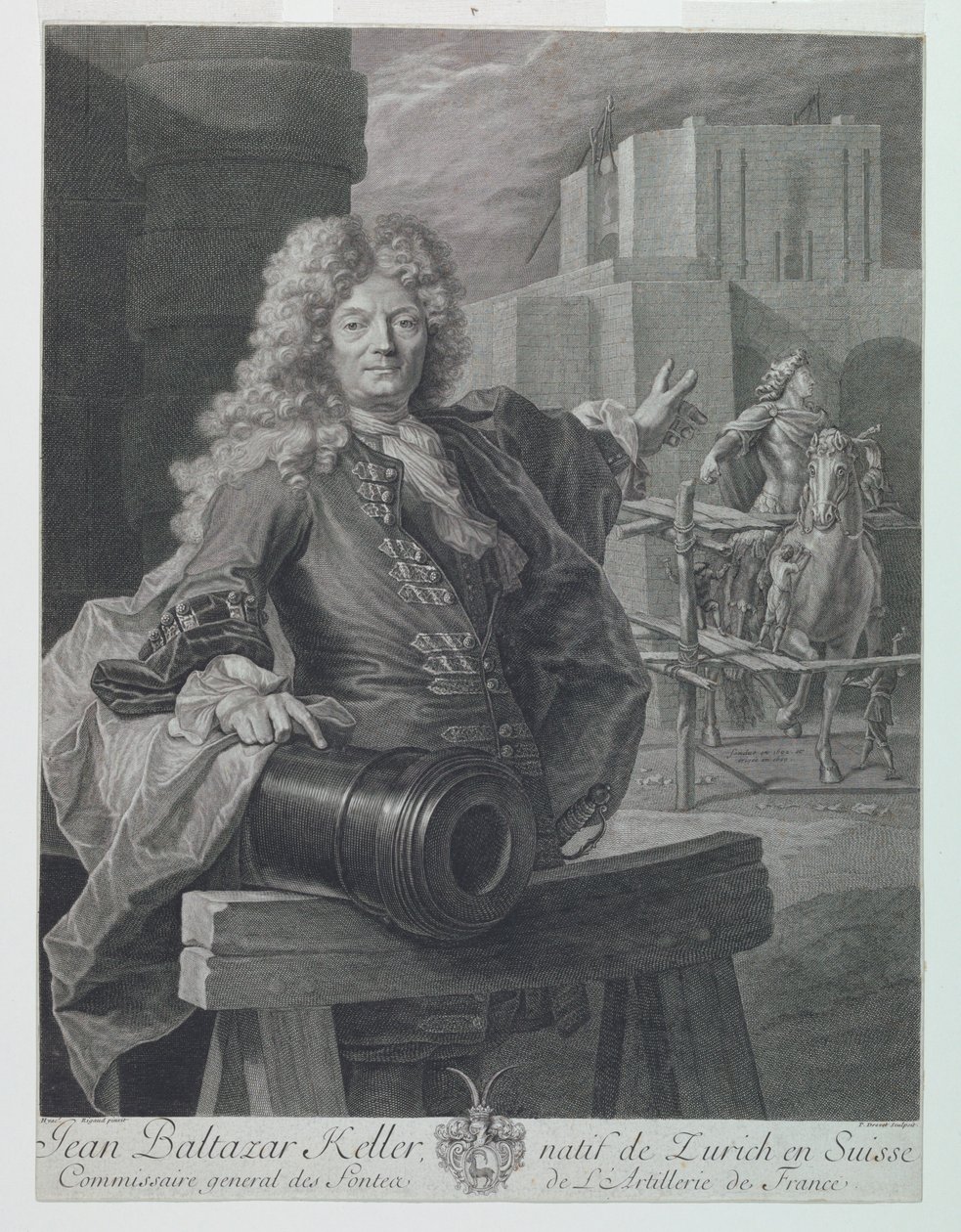Jean-Balthasar Keller portréja alkotó: Pierre Drevet