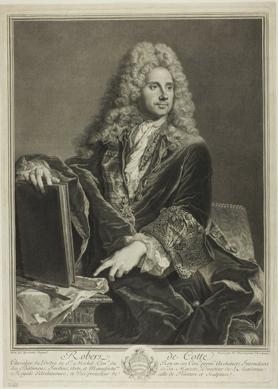 Robert de Cotte portréja alkotó: Pierre Drevet
