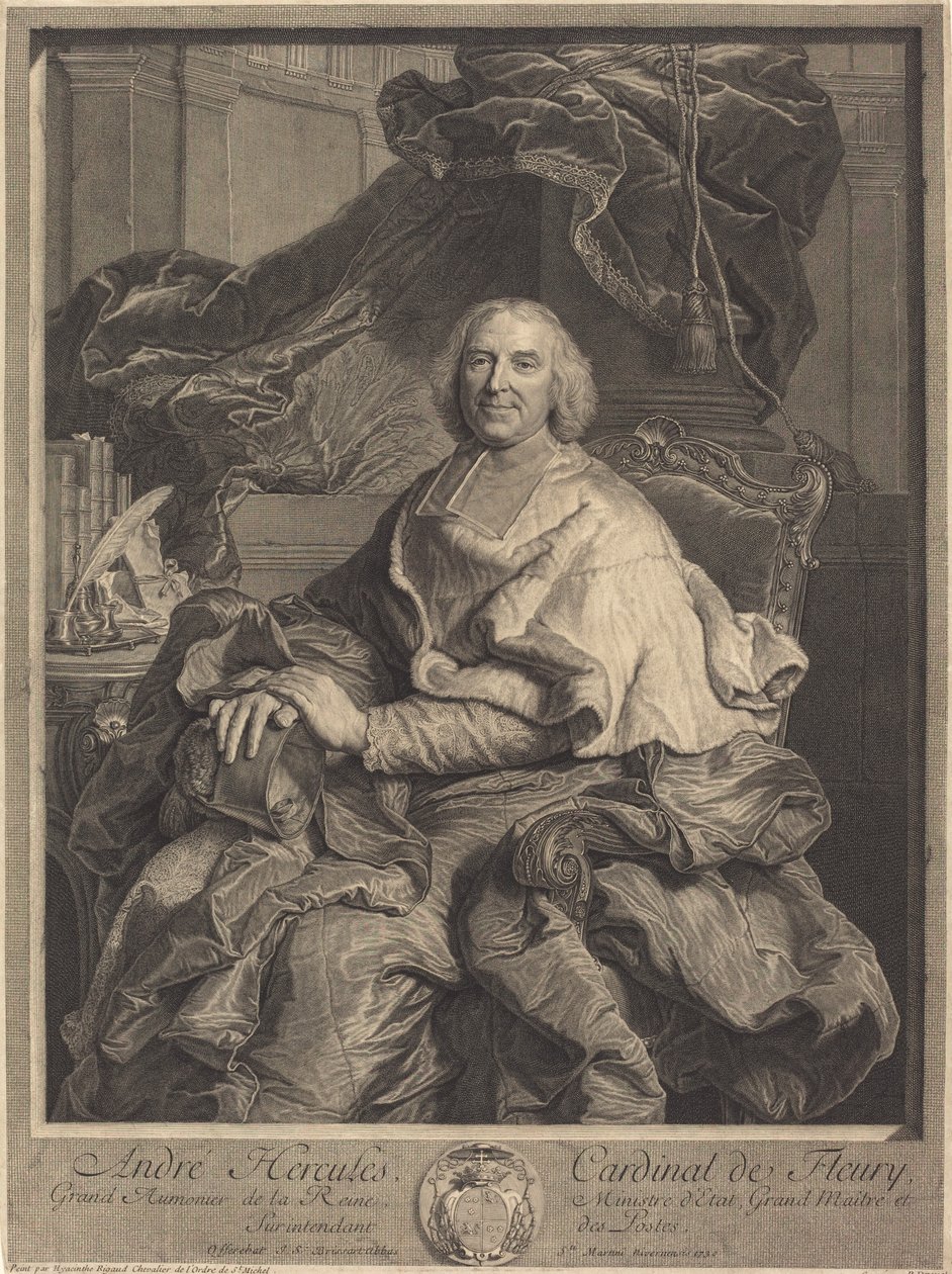 André Hercules, Fleury bíborosa alkotó: Pierre Drevet after Hyacinthe Rigaud