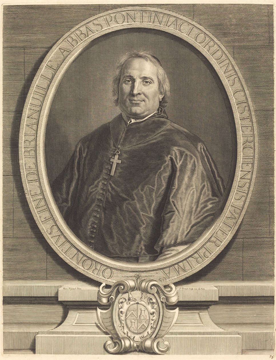 Remek Brianville alkotó: Pierre Drevet after Hyacinthe Rigaud