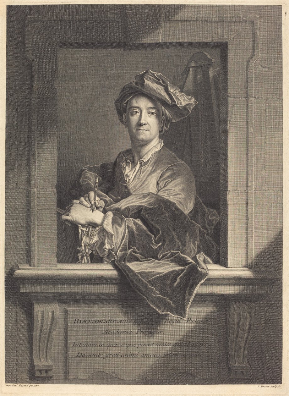 Hyacinthe Rigaud alkotó: Pierre Drevet after Hyacinthe Rigaud