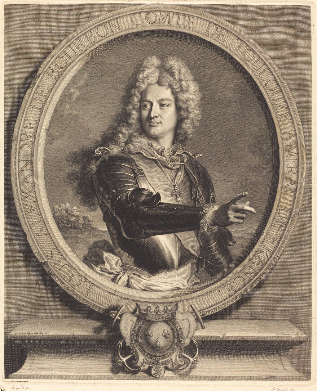 Louis-Alexandre de Bourdon, Toulouse grófja alkotó: Pierre Drevet after Hyacinthe Rigaud