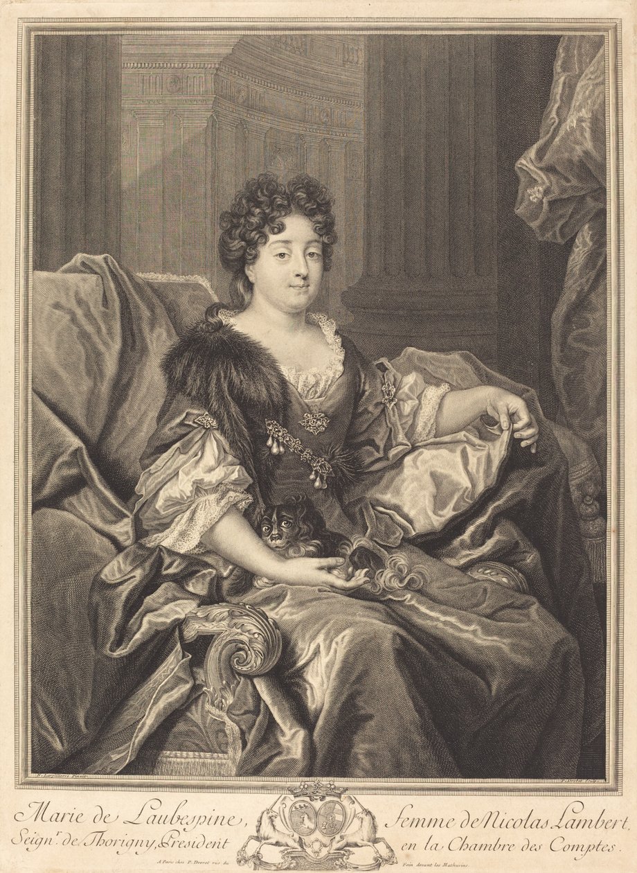 Laubespine Mária alkotó: Pierre Drevet after Nicolas de Largillierre