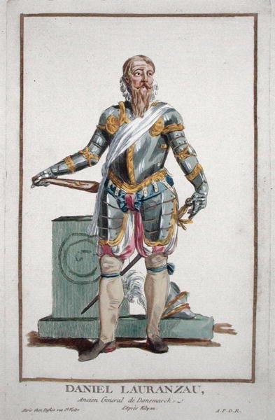 Daniel Laurenza a "Receuil des Estampes, Representant les Rangs et les Dignites, suivant le Costume de toutes les Nations existantes" című, 1780-ban megjelent kiadványból (kézzel színezett metszet). alkotó: Pierre Duflos