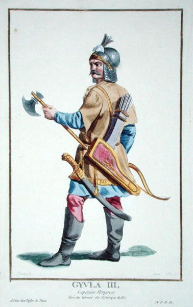 III. Gyula a „Receuil des Estampes, Representant des Rangs et des Dignites, az összes létező nemzet viselete szerint” című kötetből, 1780-ban (kézzel színezett metszet) alkotó: Pierre Duflos