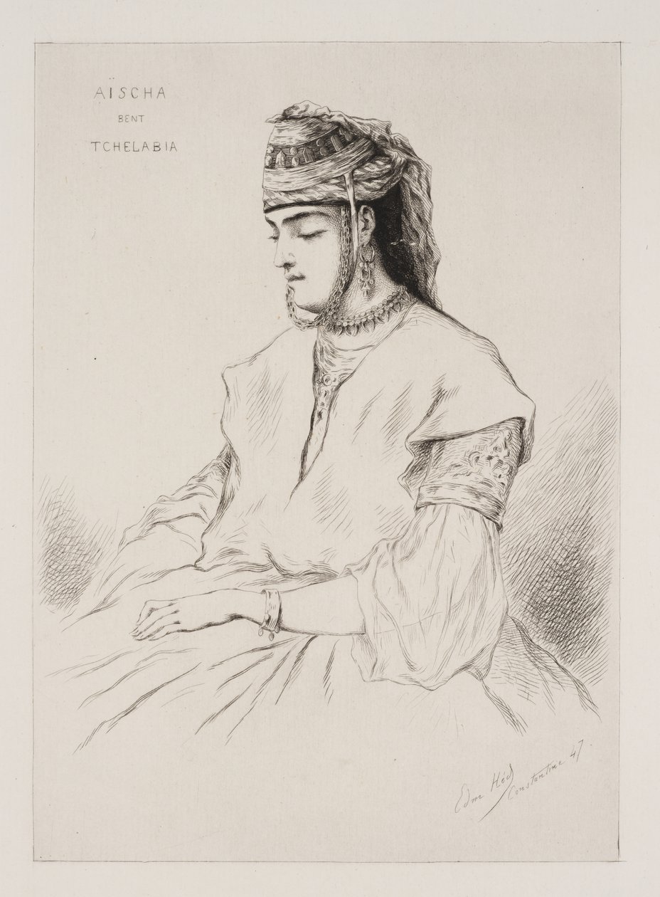 Aischa Bent Tchelabia alkotó: Pierre Edmond Alexandre Hedouin