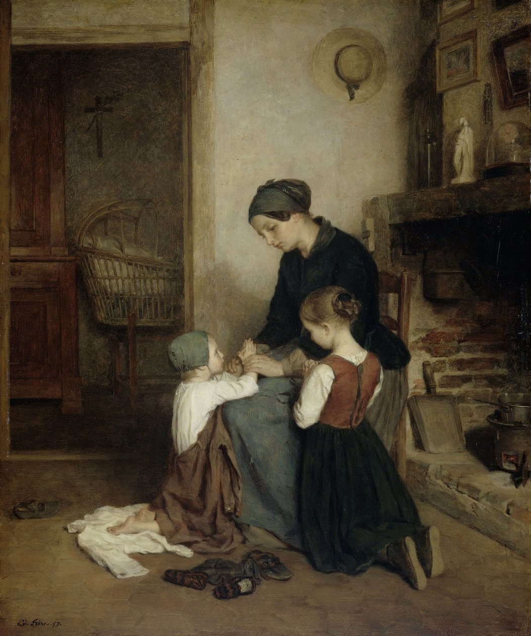 Az esti ima alkotó: Pierre Edouard Frere