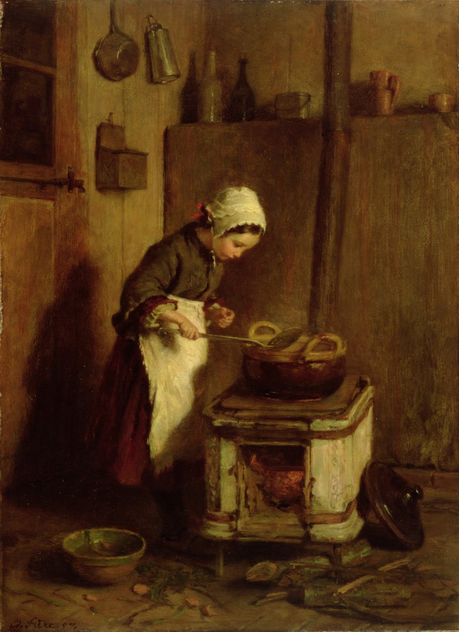 A kis házvezetőnő, 1857 alkotó: Pierre Edouard Frere