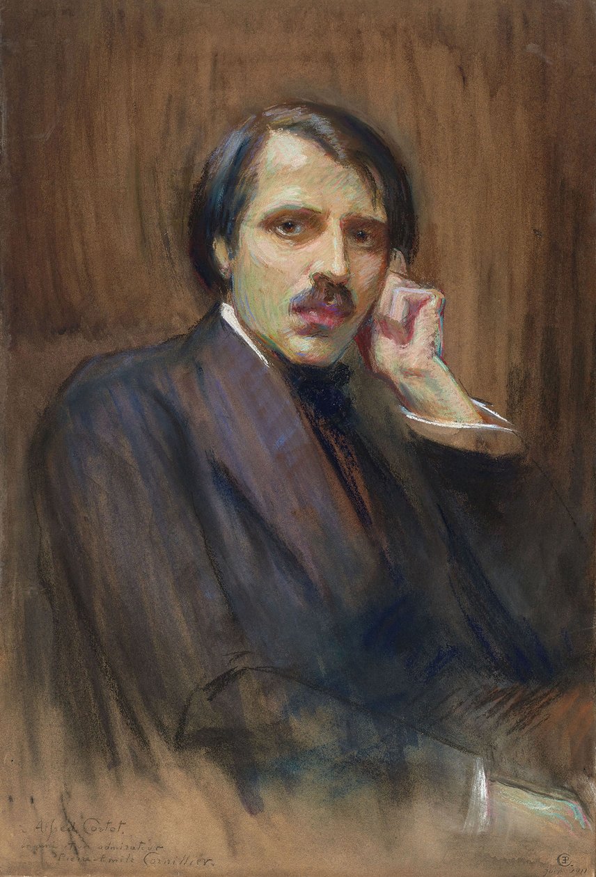 Alfred Cortot zongoraművész és zeneszerző portréja 1877-1962, 1911. alkotó: Pierre Émile Cornillier