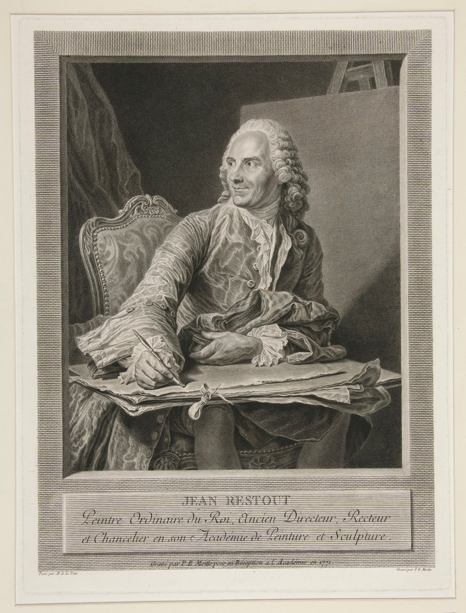 Jean Restout a fiatalabb alkotó: Pierre Etienne Moitte
