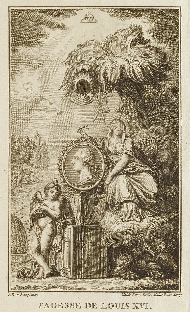 XVI. Lajos bölcsessége alkotó: Pierre Etienne Moitte