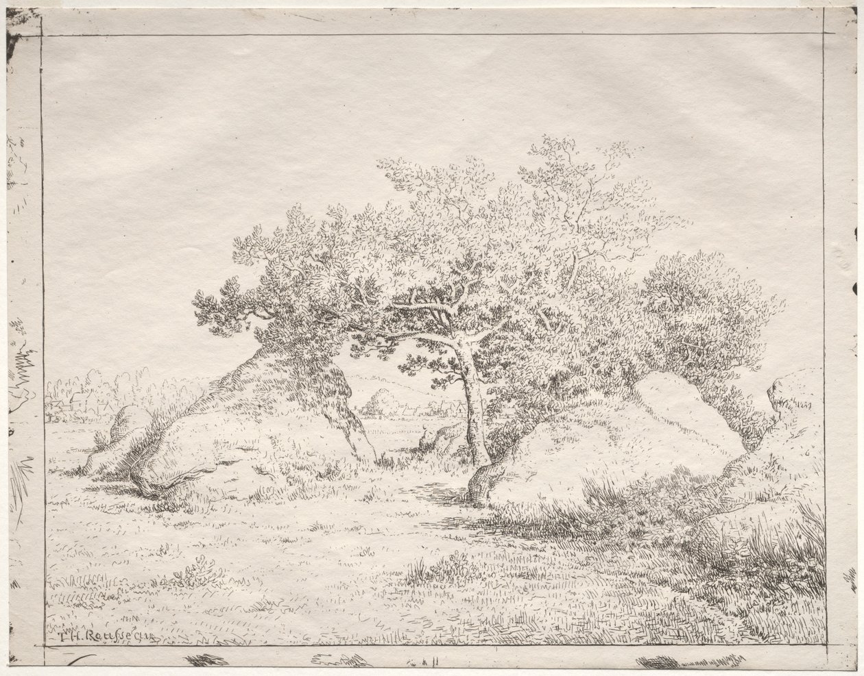 Cseresznyefa Blauban. alkotó: Pierre Etienne Theodore Rousseau
