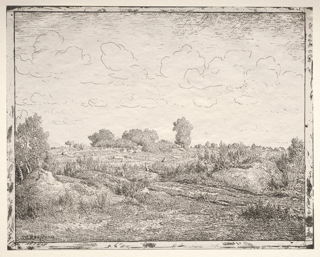 A növényi síkság Biauban. alkotó: Pierre Etienne Theodore Rousseau