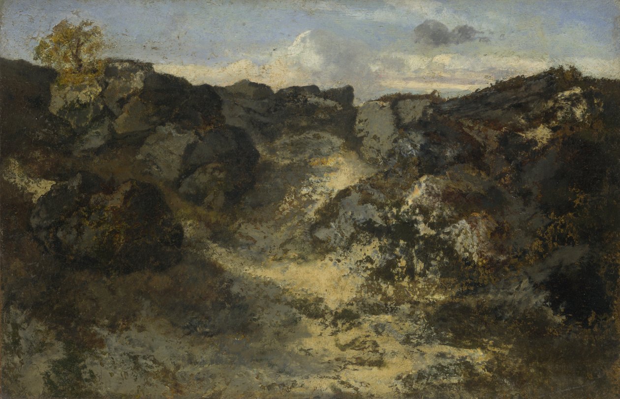 Sziklás táj, c. 1840 alkotó: Pierre Etienne Theodore Rousseau