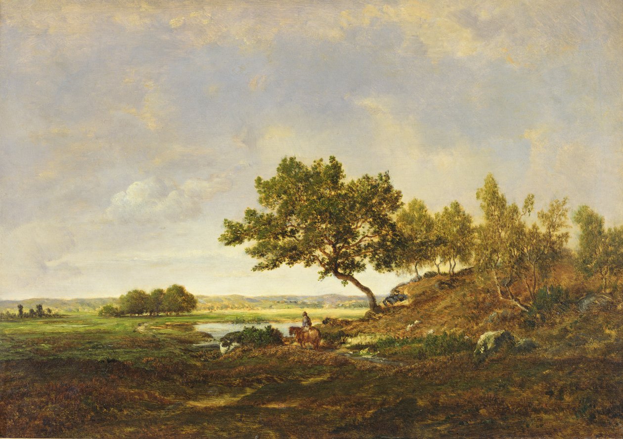 A tó a hegy lábánál, 1848-55 körül (olaj, fa) alkotó: Pierre Etienne Theodore Rousseau