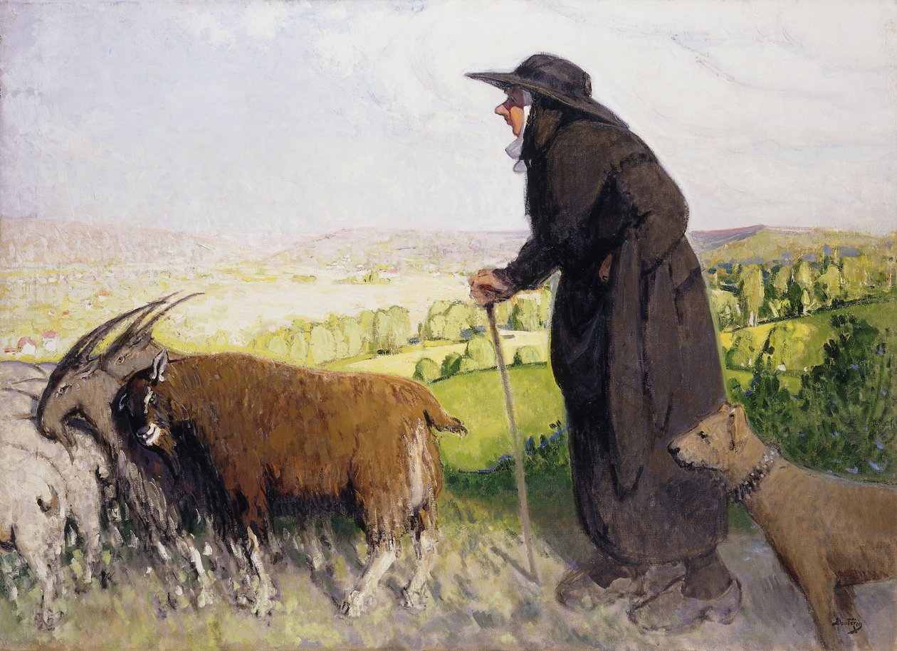 A pásztorlány; La Bergere alkotó: Pierre Eugene Montezin