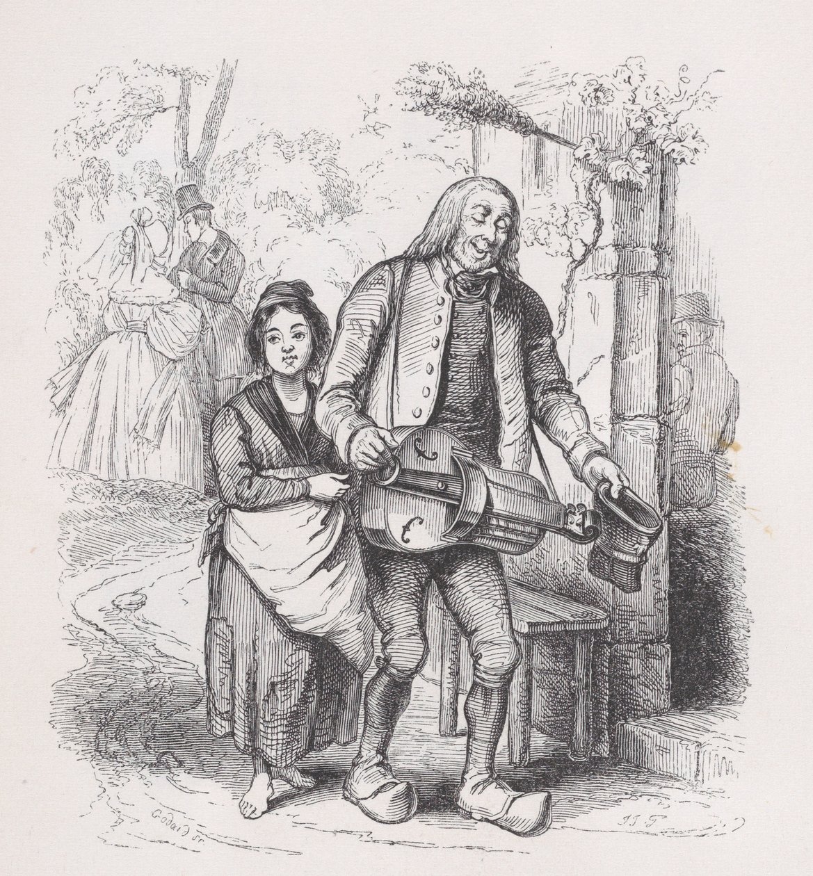 Bagnolet vak embere Béranger teljes műveiből, 1836. alkotó: Pierre Francois Godard