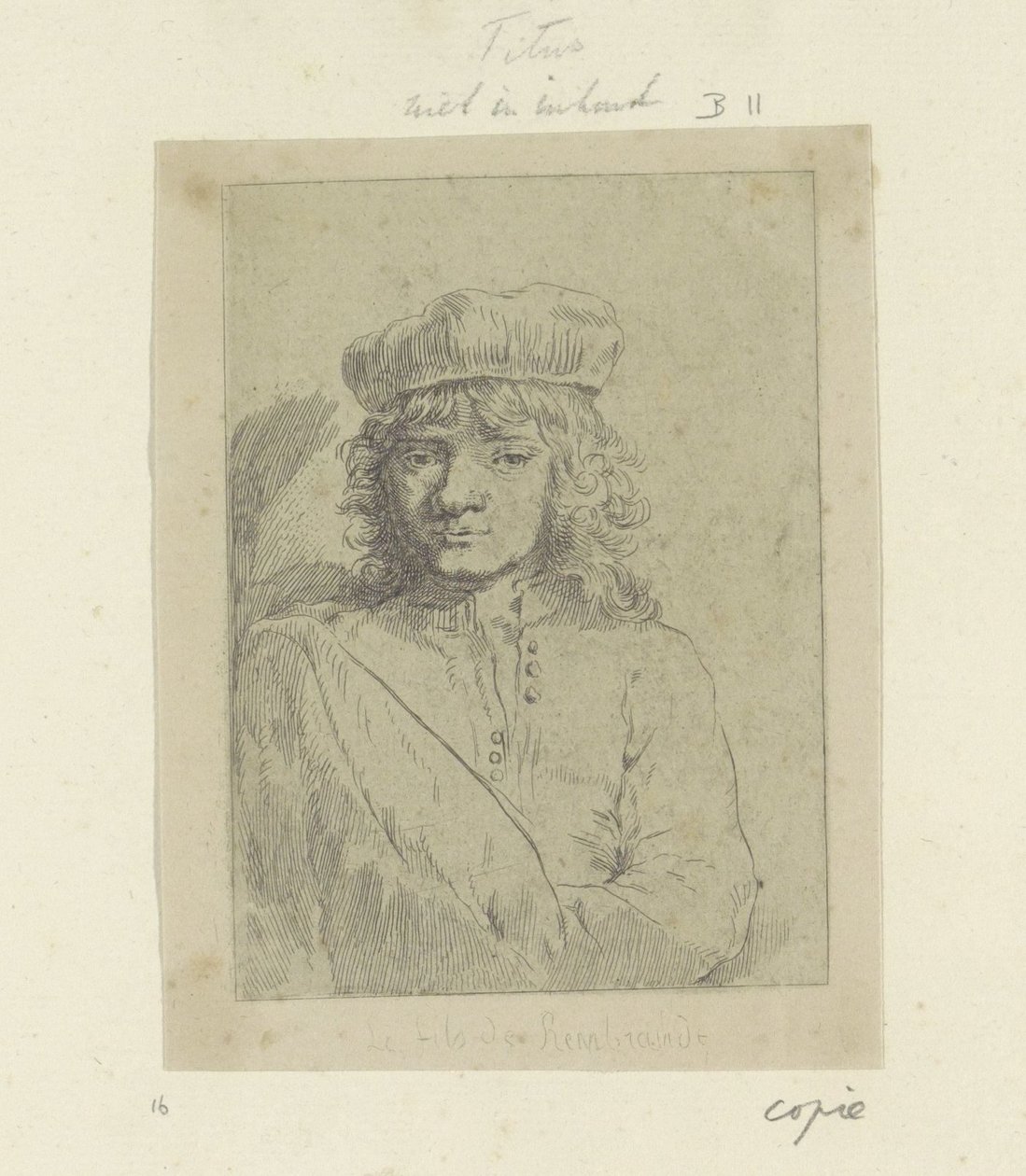 Titus portréja Nyolcvanöt eredeti nyomat gyűjteménye (sorozat címe) alkotó: Pierre François Basan (workshop of)