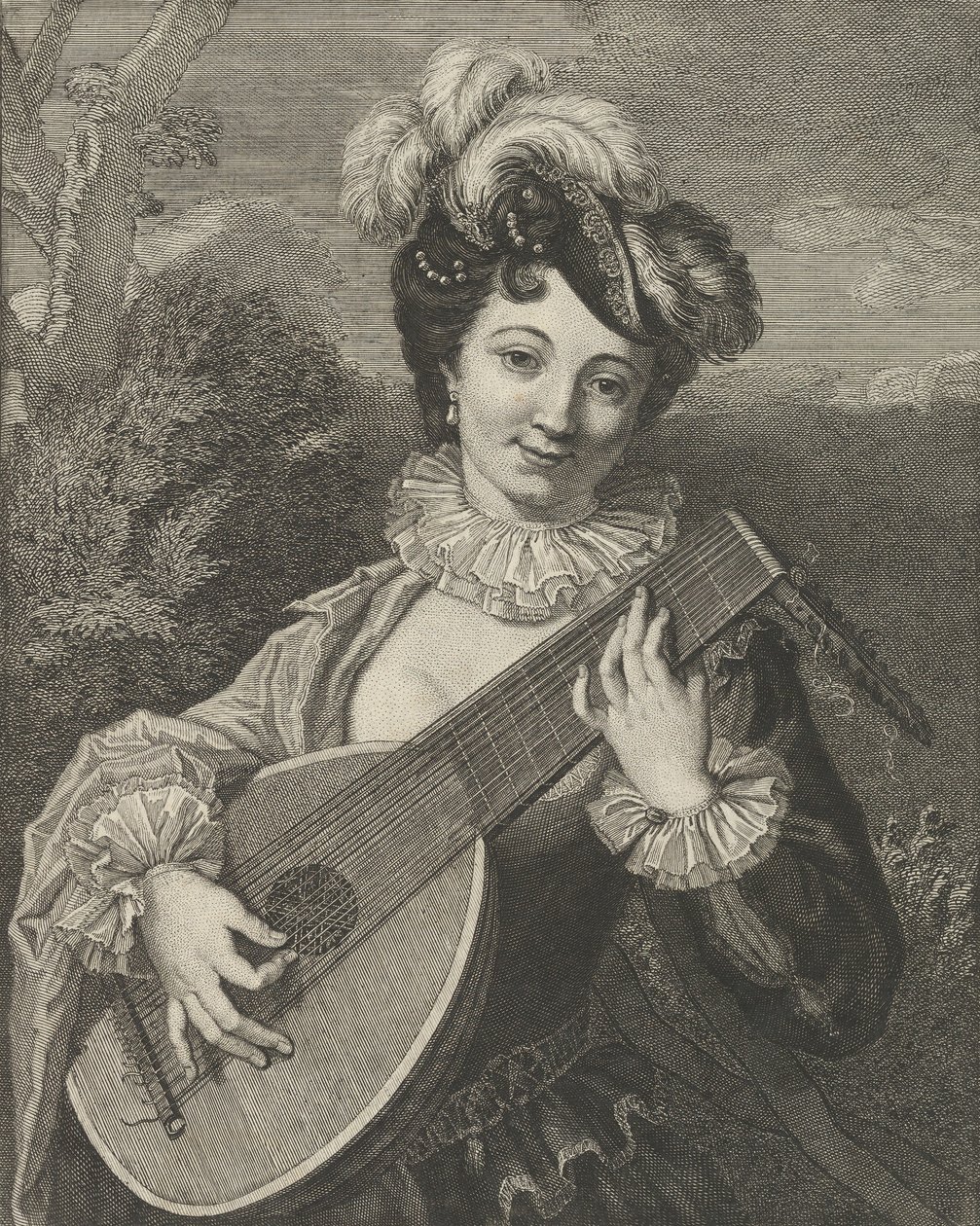 Spanyol mulatság, 18. század. alkotó: Pierre François Basan