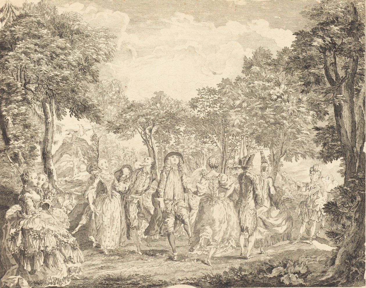 Balett az Operában, 1761. alkotó: Pierre François Basan