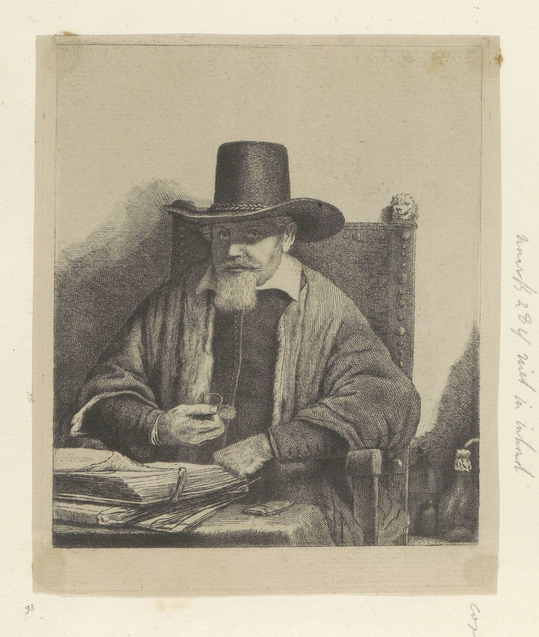 Arnold Tholinx felügyelő portréja Nyolcvanöt eredeti nyomat gyűjteménye (sorozat címe) alkotó: Pierre François Basan