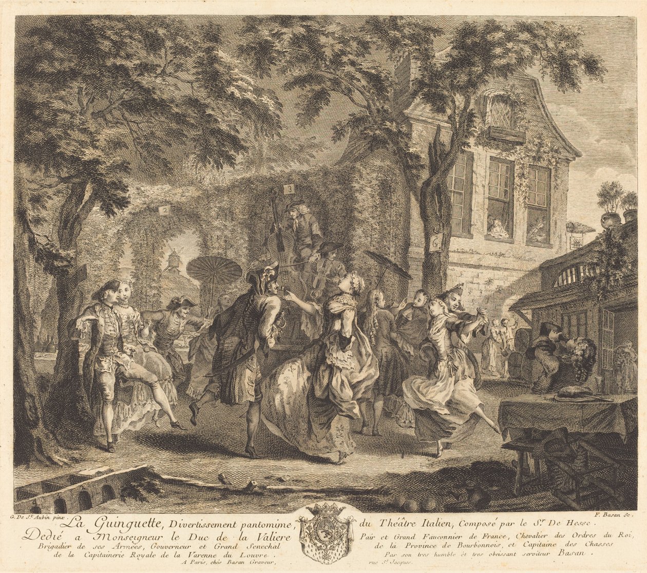A Taverna alkotó: Pierre François Basan after Gabriel Jacques de Saint Aubin
