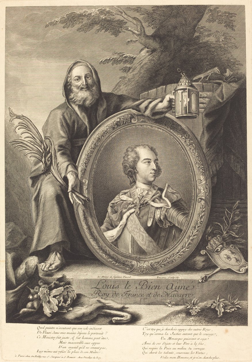 Szeretett Lajos alkotó: Pierre François Basan after Jean Baptiste Lemoyne II
