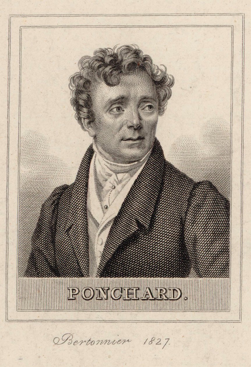 Louis Antoine Eléonore Ponchard operaénekes portréja 1787-1866, 1827. alkotó: Pierre François Bertonnier