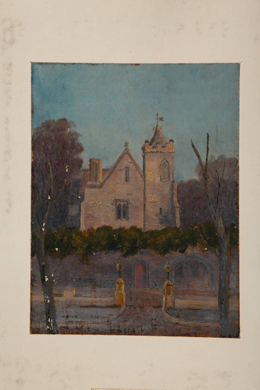 Nyelvtanterem (olaj, vászon, kártyára rögzítve) alkotó: Pierre François Joseph Tonneau
