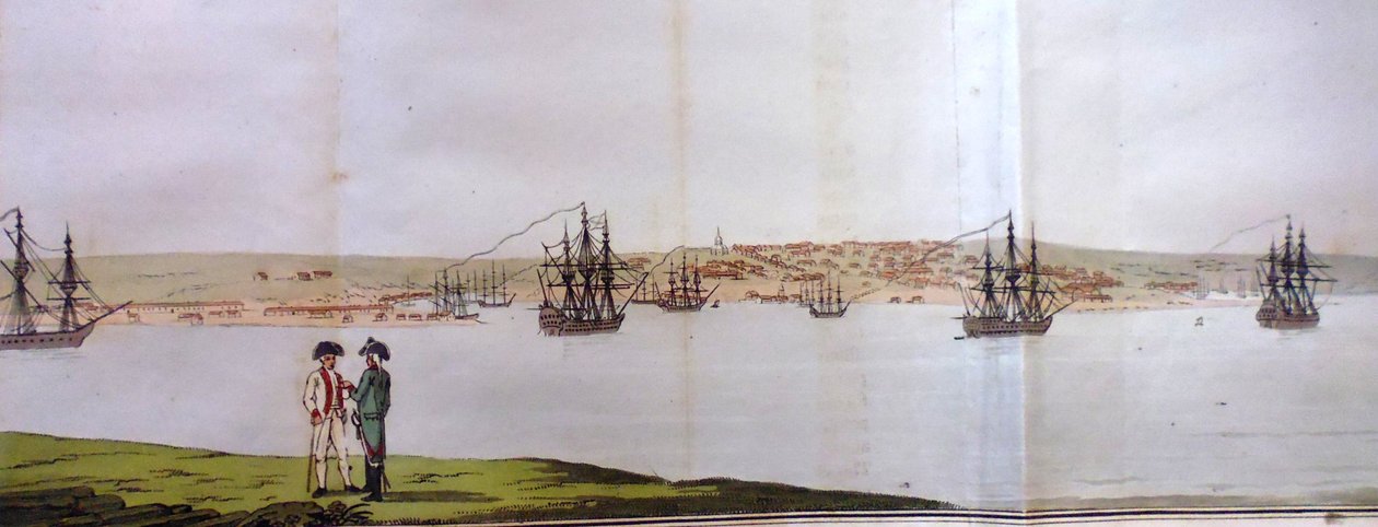 Szevasztopol kikötője. Utazásokból az Orosz Birodalom déli tartományain keresztül 1793-ban és 1 alkotó: Pierre François Tardieu