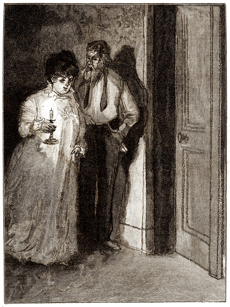 "Boule de Suif": Elisabeth Rousset nem hajlandó lefeküdni Cornudet-val, 20. század eleje (illusztráció) alkotó: Pierre Georges Jeanniot