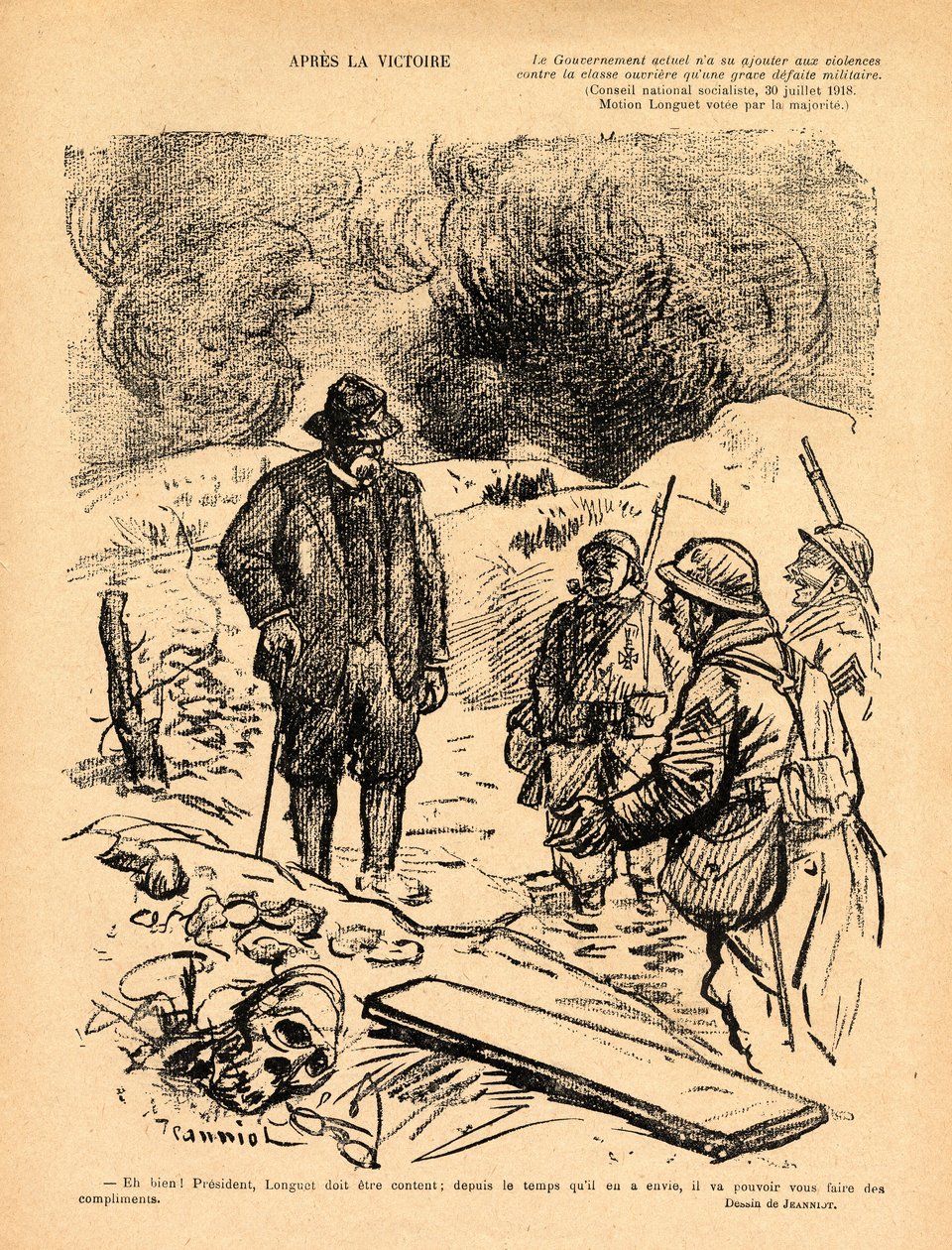 The Red Laugher, Szatirikus fekete-fehér színben alkotó: Pierre Georges Jeanniot