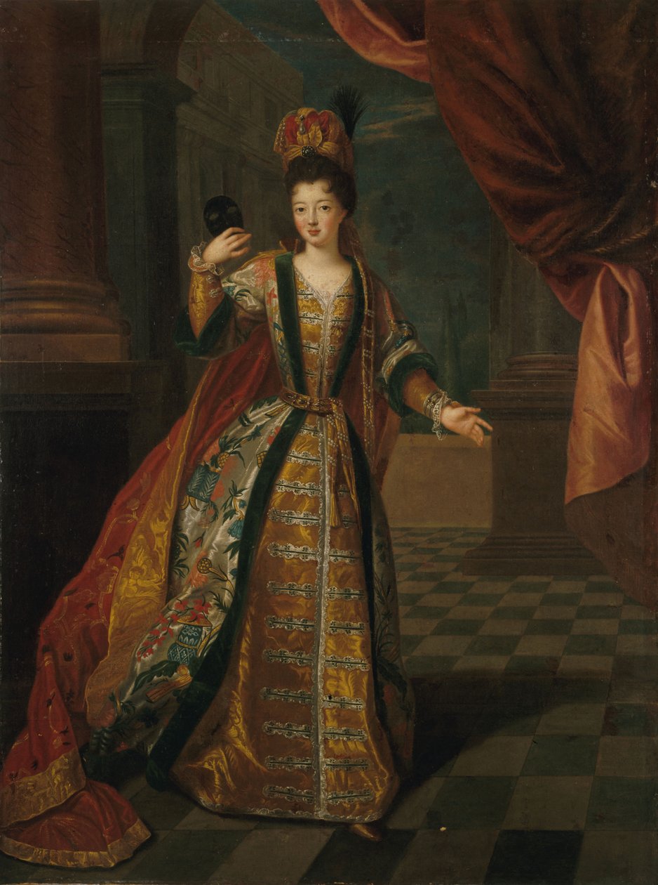 Louise Françoise de Bourbon 1673-1743, Mademoiselle de Nantes, 1690 körül. alkotó: Pierre Gobert