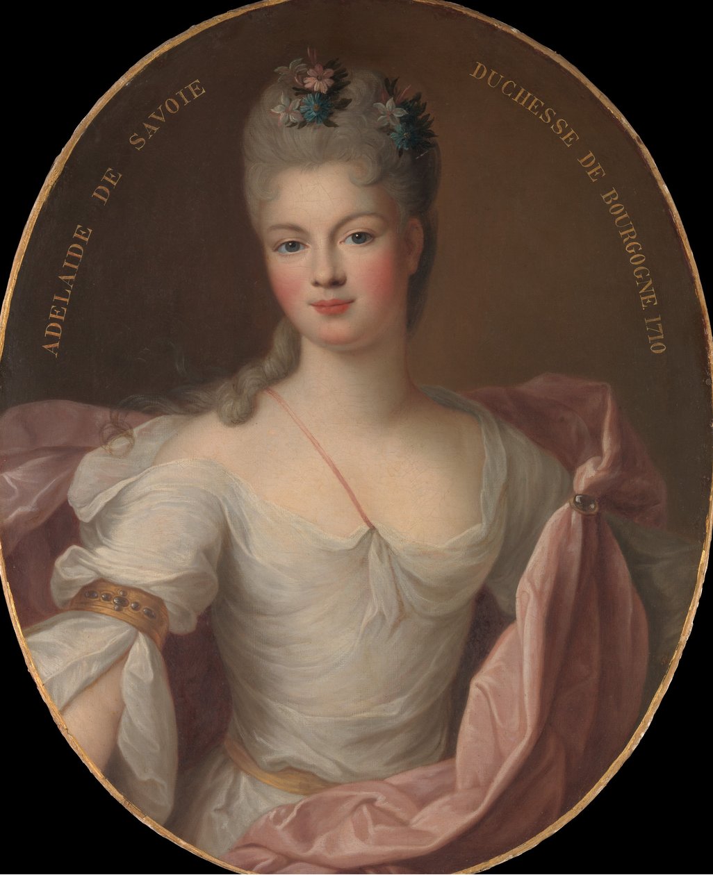 Savoyai Marie Adelaide 1685-1712, burgundi hercegnő, 1710. alkotó: Pierre Gobert