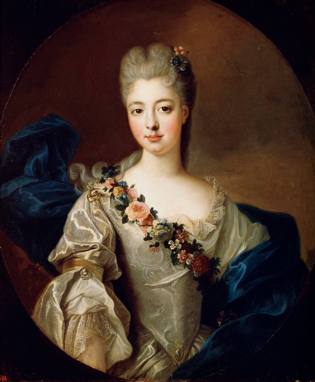 Portrait of Charlotte Aglaé of Orléans, Mademoiselle de Valois, 1720s.   alkotó: Pierre Gobert
