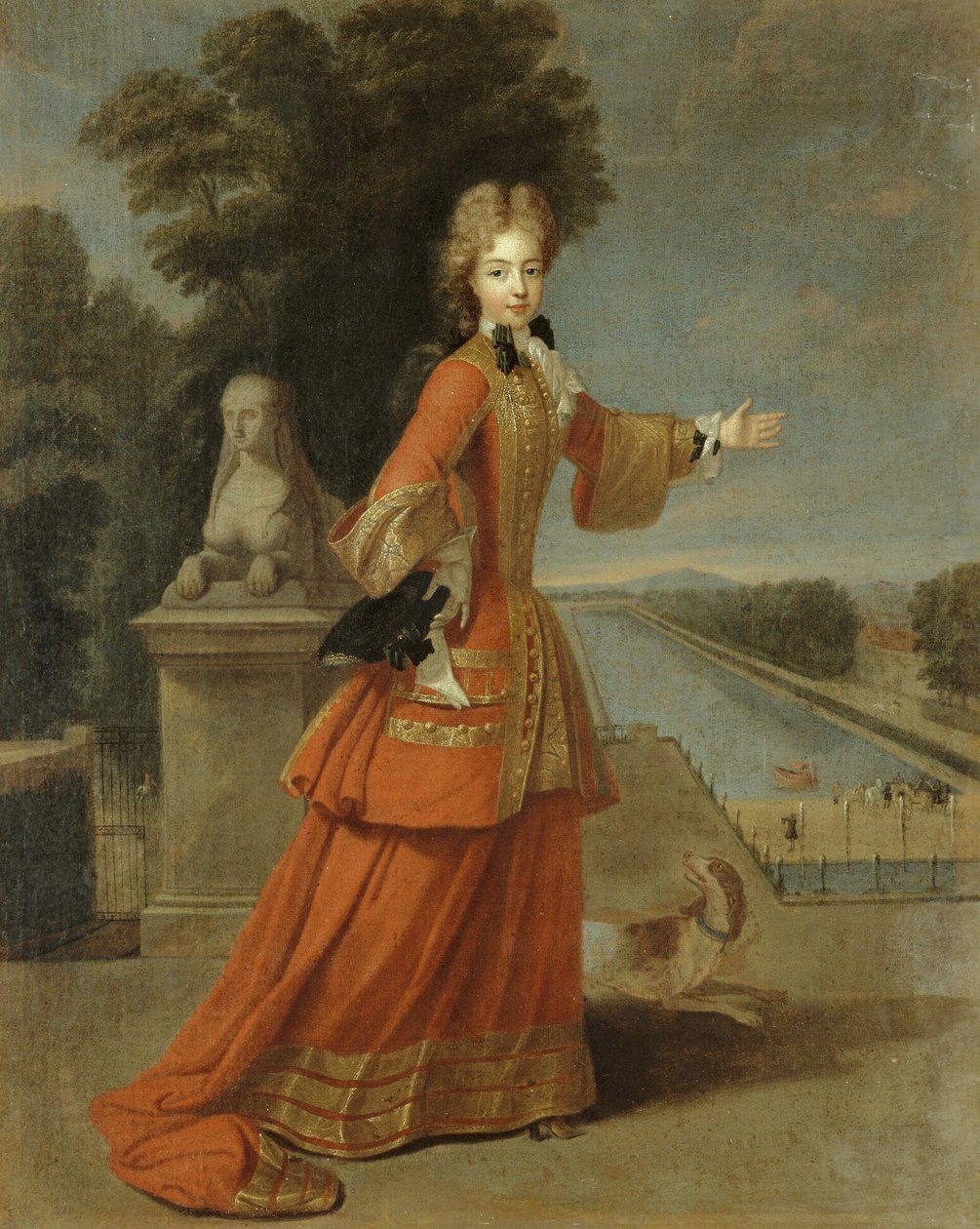 Savoyai Mária Adélaïd burgundi hercegnő portréja alkotó: Pierre Gobert