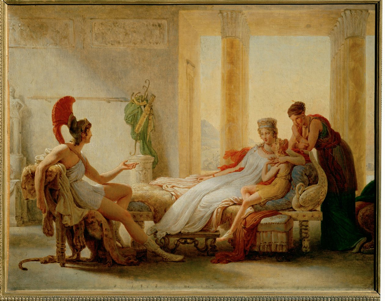 Aeneas és Dido, vázlat egy nagyobb olajképhez ... alkotó: Pierre Guérin