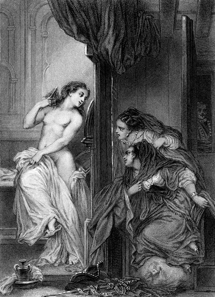 The tale of Jenni, by Voltaire alkotó: Pierre Gustave Eugene (1817 82) Staal
