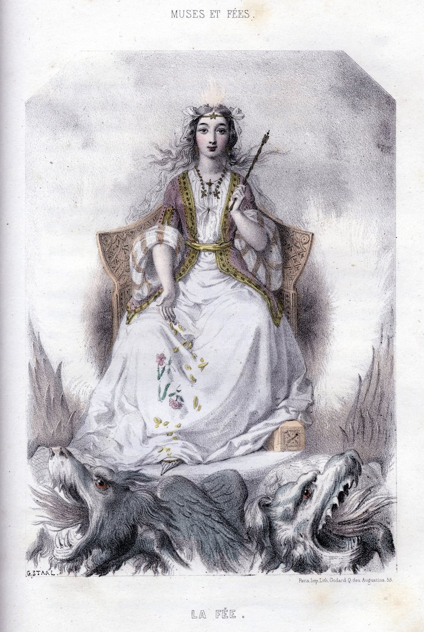 A tündér - a „” A mitológiai nők” című részben, G. Staal rajzai, Mery és a Cte Foelix, szerk. G. de Gouet alkotó: Pierre Gustave Eugene Staal