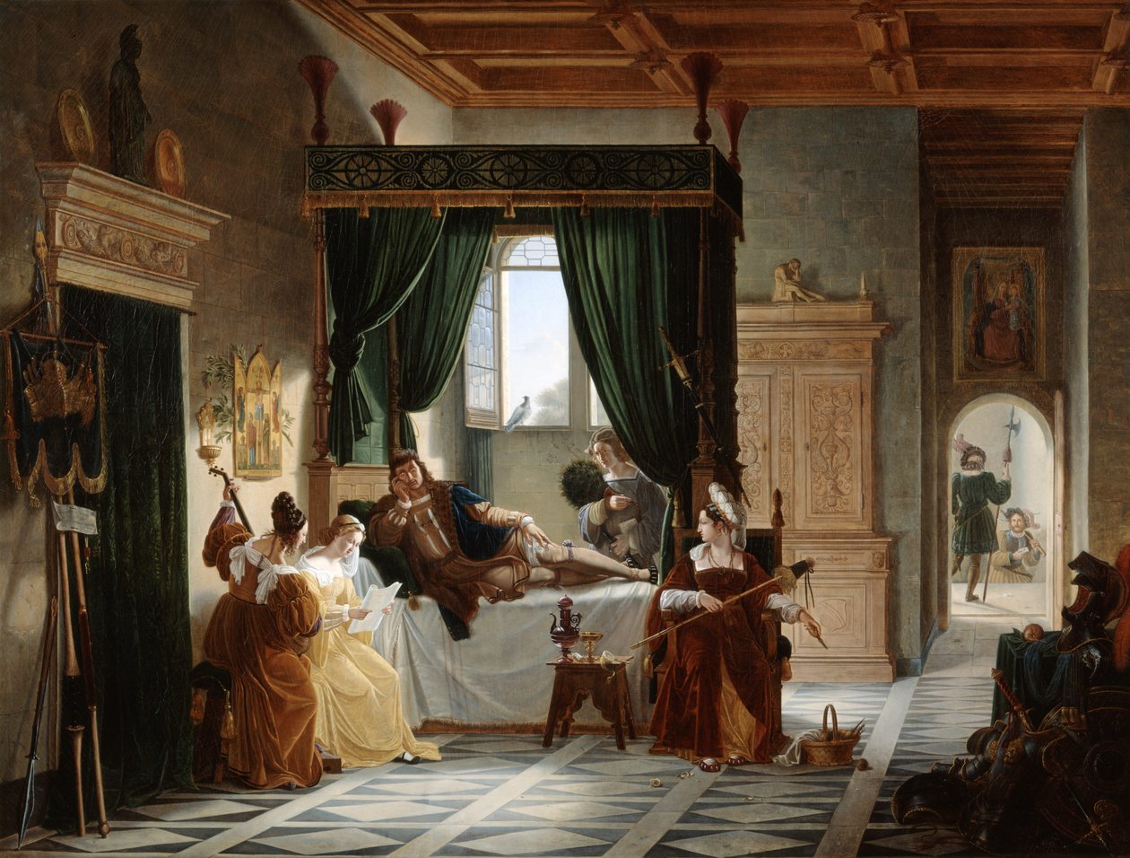 Bayard gyógyulása alkotó: Pierre Henri Revoil