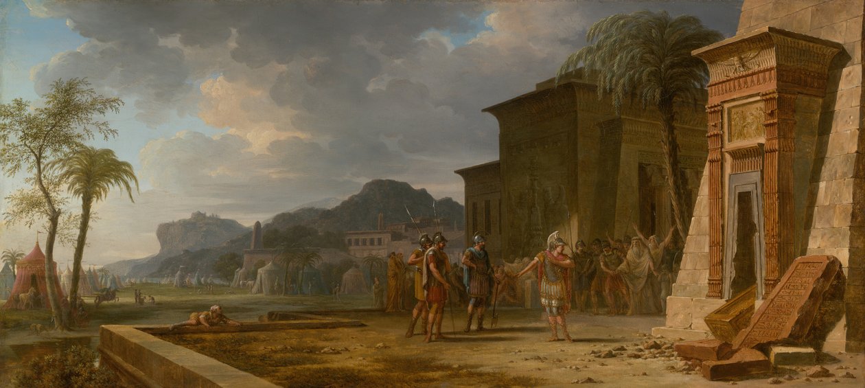 Sándor Nagy Kürosz sírjánál, 1796. alkotó: Pierre Henri de Valenciennes